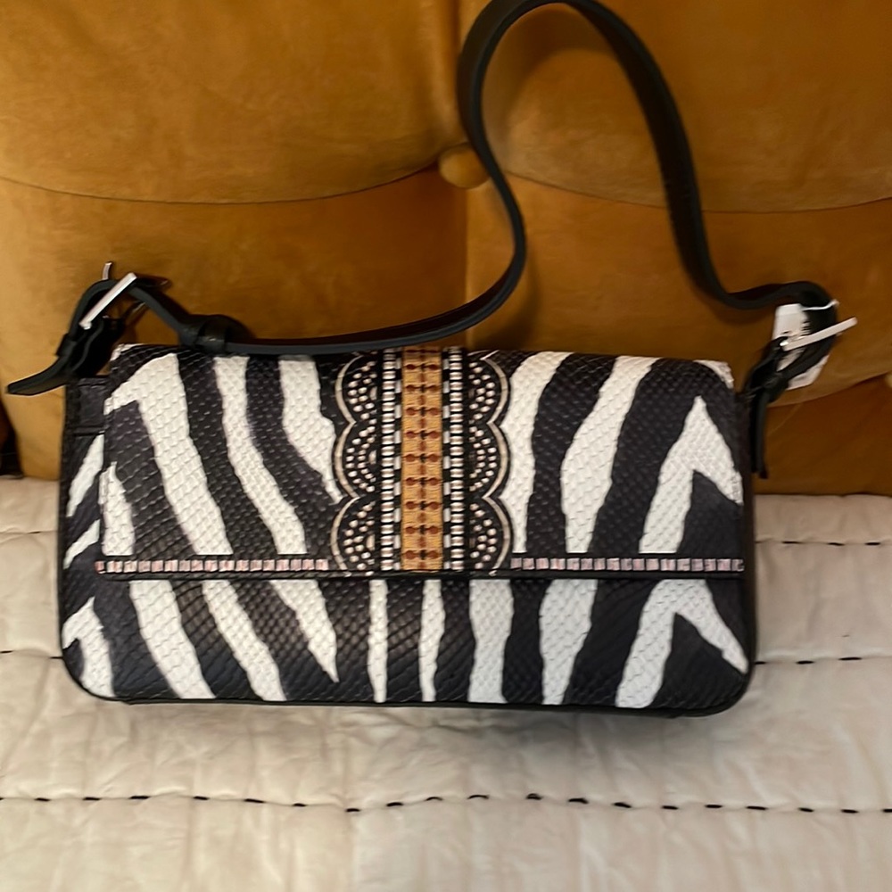 Brighton *NWT* “Africa Stories” Embossed Leather Clutch or Shoulder Bag